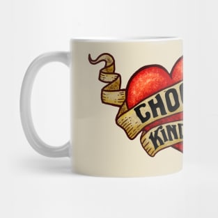 CHOOSE KINDNESS Heart Tattoo Mug